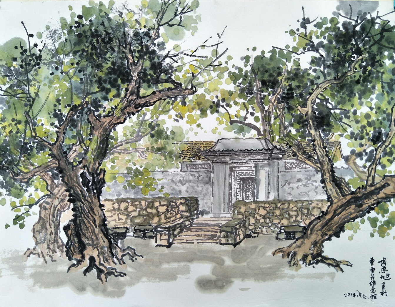 文化寻根系列-“艺术中关村”画家团北京曹雪芹纪念馆写生纪实