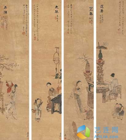 费丹旭改琦等-拍卖记录|艺术简历,作品拍卖,作品价格