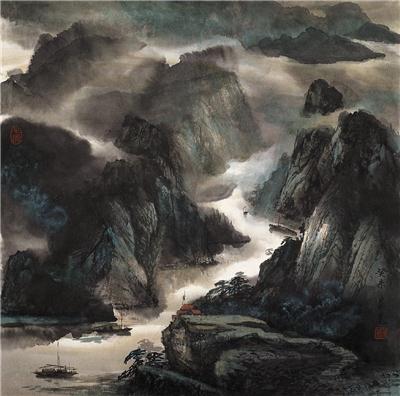 郜宗远-《峡江》|【荣宝拍卖】-2004年书画精品拍卖会（第45期）