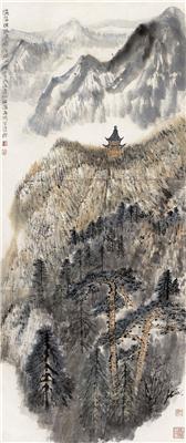 何海霞-《张良庙》|【荣宝拍卖】-2004年书画精品拍卖会（第45期）