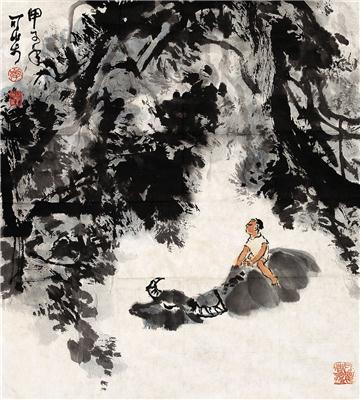 李可染-《牧牛图》|【荣宝拍卖】-荣宝艺术精品拍卖会（第46期）