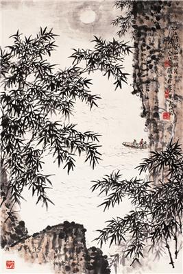 钱松岩-《清风明月》|【荣宝拍卖】-2005书画精品拍卖会（第50期）