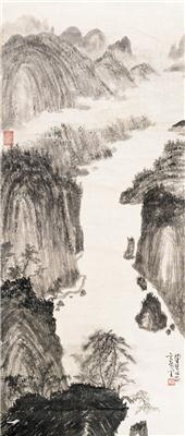 陈佩秋-《山水》|【荣宝拍卖】-2005书画精品拍卖会（第50期）