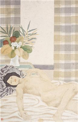 石晓-《室内》|【荣宝拍卖】-2005荣宝拍卖南京首届书画拍卖会