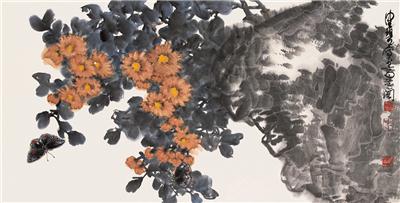 陈佩秋-《花鸟》|【荣宝拍卖】-2005荣宝拍卖南京首届书画拍卖会