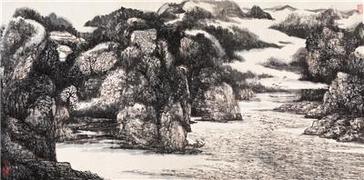 赵振川-《汉江春晓》|【荣宝拍卖】-2005年北京荣宝书画精品拍卖会（第51期）