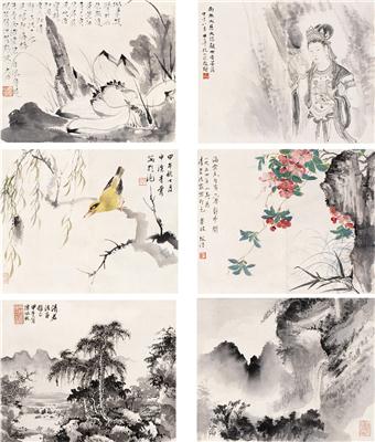 陈佩秋、唐云、吴青霞等-《杂册二十六开》|【荣宝拍卖】-2005年北京荣宝书画精品拍卖会（第52期）