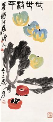 齐白石（款）-《世世清平》|【荣宝拍卖】-2005年北京荣宝书画精品拍卖会（第52期）