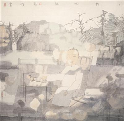 田黎明-《山静水流》|【荣宝拍卖】-2005年北京荣宝书画精品拍卖会（第52期）