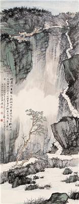 张大千-《夷陵三游洞》|【荣宝拍卖】-荣宝2006迎新(上海)书画精品拍卖会