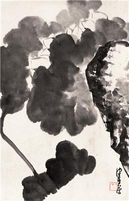 陈佩秋-《墨荷》|【荣宝拍卖】-2006年北京荣宝书画精品拍卖会（第53期）