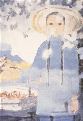 田黎明-《农家少女》|【荣宝拍卖】-2006年北京荣宝书画精品拍卖会（第53期）