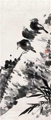 李苦禅-《仿八大山人花鸟》|【荣宝拍卖】-2006年北京荣宝书画精品拍卖会（第54期）