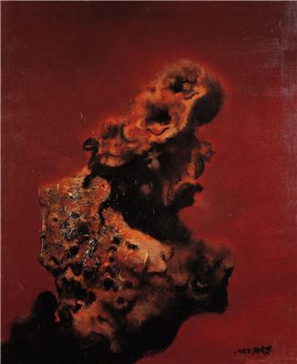周春芽-《太湖石》|【荣宝拍卖】-2006年北京荣宝书画精品拍卖会（第54期）