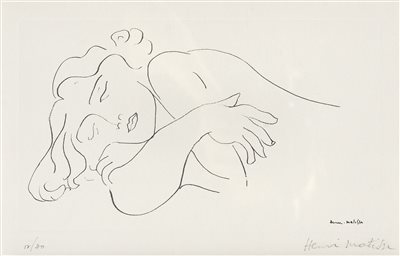 亨利·马蒂斯（1869-1954）《年轻女子 石版画》|【荣宝拍卖】-2021春季艺术品拍卖会