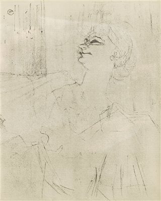 图卢兹·罗特列克（1864-1901）《伊薇特·吉尔伯特 石版画》|【荣宝拍卖】-2021春季艺术品拍卖会