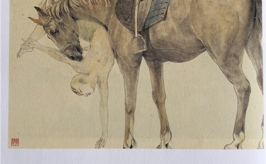 【分享】南京诗人书画家曹清《马与人系列》绘画作品欣赏