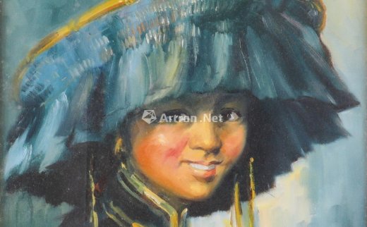 罗工柳
                                                                                                                                                1407 
                            少女 框 油彩 画布