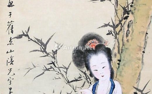 吴光宇
                                                                                                                                                0607 
                            仕女 立轴 设色纸本