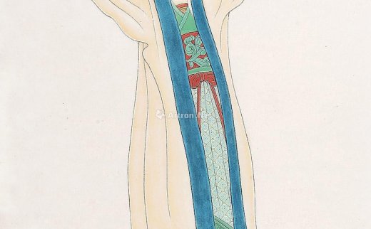 赵夜白
                                                                                                                                                0007 
                            簪花侍女 镜片 纸本