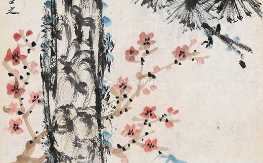 宋文治
                                                                                                                                                0901 
                            双清 纸片 设色纸本