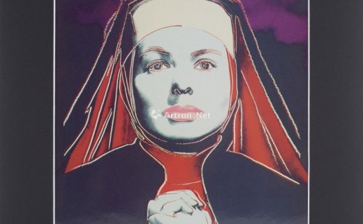 安迪沃霍尔
                                                                                                                                                0137 
                            1983年作 The Nun，修女装扮的英格丽·褒曼 胶版版画