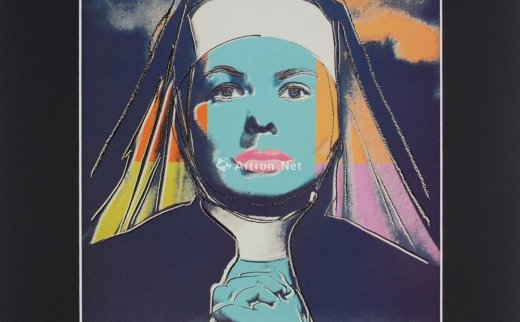 安迪沃霍尔
                                                                                                                                                0141 
                            1983年作 The Nun，修女装扮的英格丽·褒曼 胶版版画