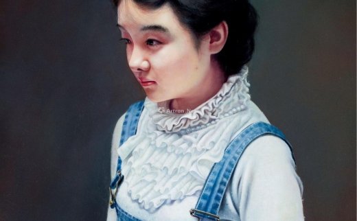 刘升（b.1990）
                                                                                                                                                0213 
                            2017年作 女孩 布面油画