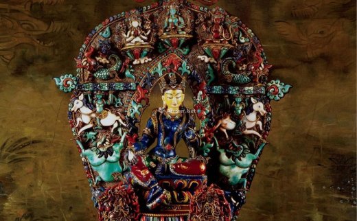 米巧铭（b.1986）
                                                                                                                                                0212 
                            圣绿度母系列之一 布面油画