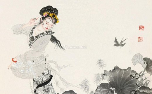 王美芳
                                                                                                                                                0053 
                            荷花女图