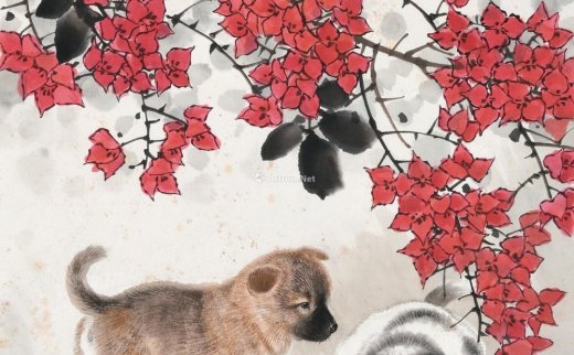 方楚雄（b.1950）
                                                                                                                                                0021 
                            俩小无猜 镜片 设色纸本