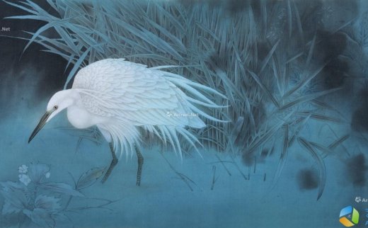 陈湘波（b.1963）
                                                                                                                                                0105 
                            徐引塘间步 镜片 设色绢本