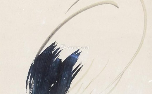 林风眠（1900-1991）
                                                                                                                                                0164B 
                            白鹤 镜芯 设色纸本