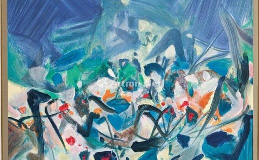 朱德群（1920-2014）
                                                                                                                                                1141 
                            蓝色季节 版画