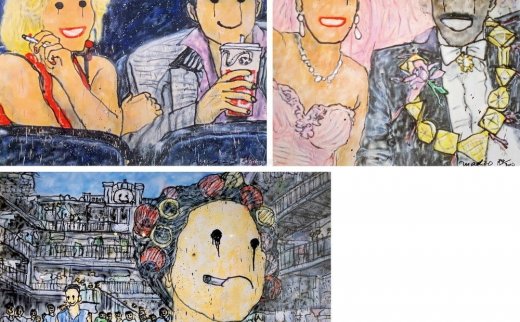 MADSAKI（b.1974）
                                                                                                                                                1095 
                            2020年作 True Romance、Kung Fu Hustle、Comming to America （一组三件） 纸本丝网版画