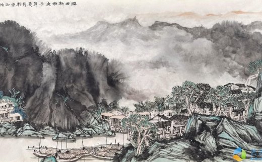 程振铎
                                                                                                                                                2199 
                            2020年作 溪西新雨