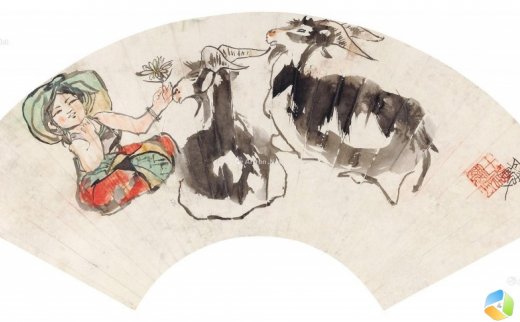 程十发
                                                                                                                                                0627 
                            少女与鹿 扇面 设色纸本 -中国嘉德国际拍卖有限公司