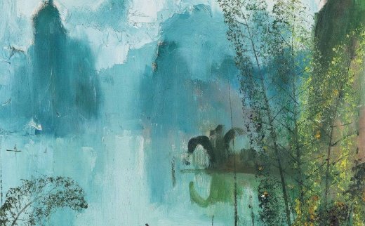 苏天赐（1922～2006）
                                                                                                                                                2080 
                            1982年作 漓江 布面油画 -北京匡时国际拍卖有限公司
