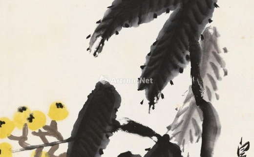 齐白石（1864～1957）
                                                                                                                                                0273 
                            枇杷蜻蜓 立轴 纸本 -北京匡时国际拍卖有限公司
