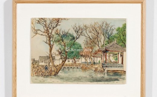 张光宇（1900～1965）
                                                                                                                                                2002 
                            1955年作 无锡惠泉寄畅园 纸本水彩 -北京匡时国际拍卖有限公司