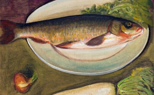 李铁夫（1869～1952）
                                                                                                                                                2035 
                            1947年作 鱼 布面油画 -北京匡时国际拍卖有限公司
