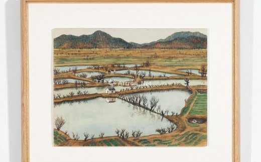 张光宇（1900～1965）
                                                                                                                                                2008 
                            1955年作 无锡后山湾鱼塘 纸本水彩 -北京匡时国际拍卖有限公司