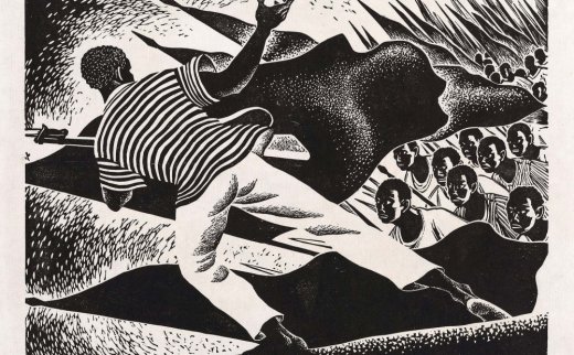 杨讷维（1912～1982）
                                                                                                                                                2074 
                            黑色风暴 木刻版画 -北京匡时国际拍卖有限公司