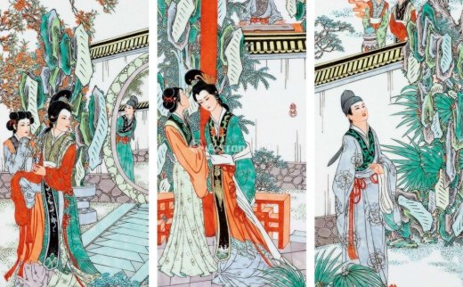 --                            3081 
                            当代 1983年作 程永安 古彩西厢人物瓷板 （一组三件） -北京匡时国际拍卖有限公司