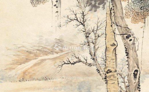 陆恢（1851～1920）
                                                                                                                                                0399 
                            1891年作 小苑听秋 立轴 纸本 -北京匡时国际拍卖有限公司