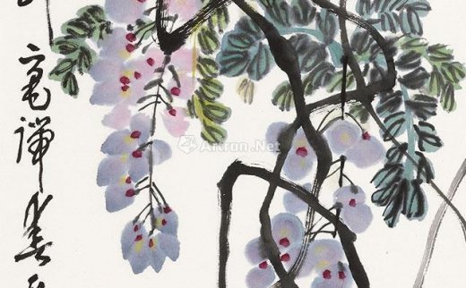 武石（1915～1998）
                                                                                                                                                1104 
                            1982年作 紫藤 镜心 纸本 -北京匡时国际拍卖有限公司