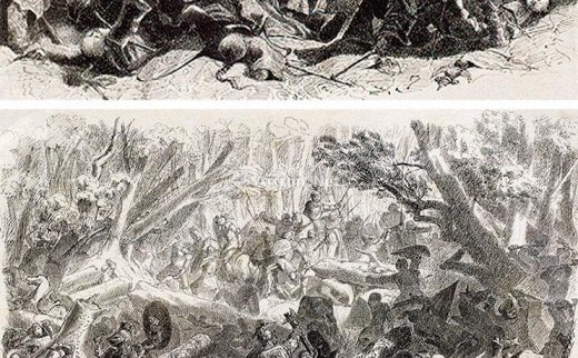 费尔南德·柯罗蒙（1845～1924）
                                                                                                                                                2616 
                            约1863年作 在中国的交战场面·巷战场面·中世纪的交战场面 钢笔素描 -北京匡时国际拍卖有限公司