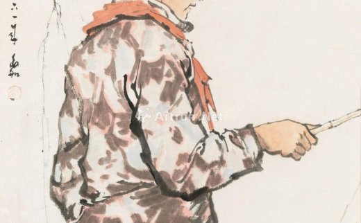 蒋兆和（1904～1986）
                                                                                                                                                *0654 
                            1961年作 春光 镜心 纸本 -北京匡时国际拍卖有限公司