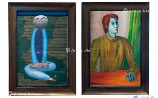 严力（b.1954）
                                                                                                                                                2715 
                            1983-1984年作 无题（双面画） 布面油画 -北京匡时国际拍卖有限公司