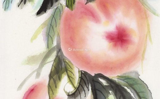 【拍卖价格】                                                                                    王其智（b.1931）
                                                                                                                                                1347 
                            2015年作 福寿 纸本彩墨